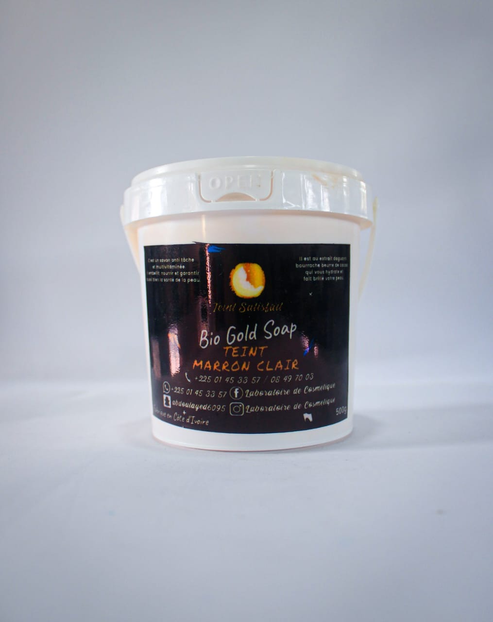 SAVON BIOGOLD TEINT MARRON CLAIR 500G