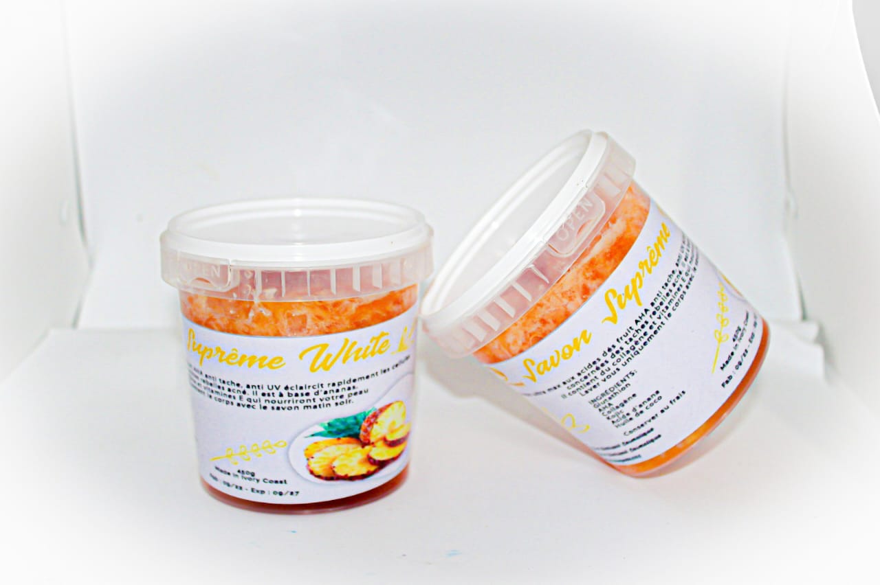 SAVON SUPREME WHITE ANANAS 500G